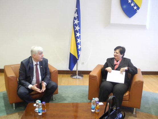 Predsjedavajuća Komisije za vanjske poslove Dušanka Majkić primila u nastupnu posjetu ambasadora Gruzije za BiH